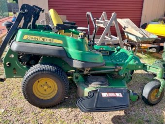 2013 John Deere Z710A Zero Turn Mower and Trailer