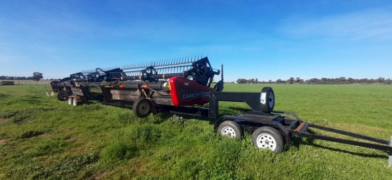 Case IH 2152 Front on Trailer