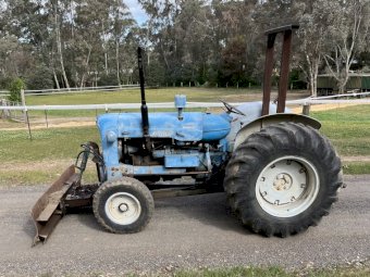 Under Auction - (A237) 1964 Fordson Super Major with Front Dozer Blade  (No GST Applicable) 