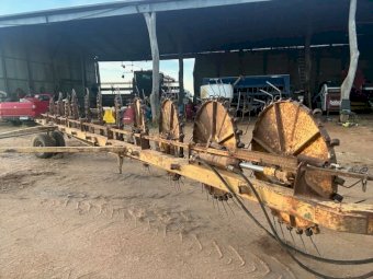 Coolamon Steel works 11 wheel hay rake