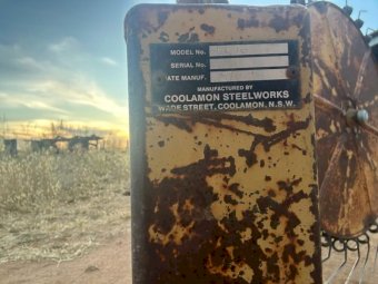 Coolamon Steel works 11 wheel hay rake