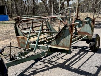 John Shearer Round Hay Bale Feed Out Wagon