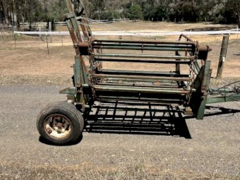 John Shearer Round Hay Bale Feed Out Wagon