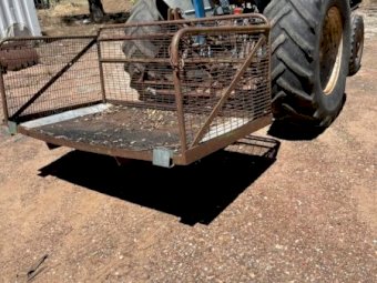 Under Auction - (A243) 1964 Fordson Super Major with Sawbench and Carryall 