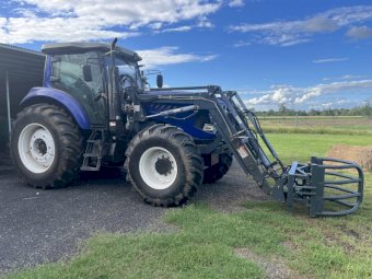 2019 Trident 1504 Tractor with FEL and Trident 1200 4x4 Round Baler