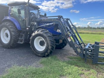 2019 Trident 1504 Tractor with FEL and Trident 1200 4x4 Round Baler