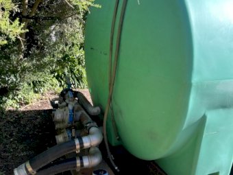 Under Auction - ( A243) 10,000 litre Rapid Spray Water Tank on Skid Frame 