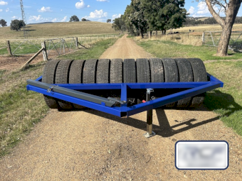 RCF Welding & Fabrication 3m Truck Tyre Crop Roller