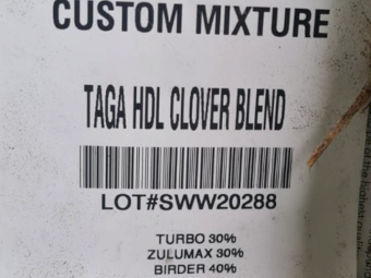 1200kg Clover Seed Treated