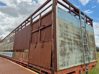 43ft Bunnco Single Deck Stock Crate