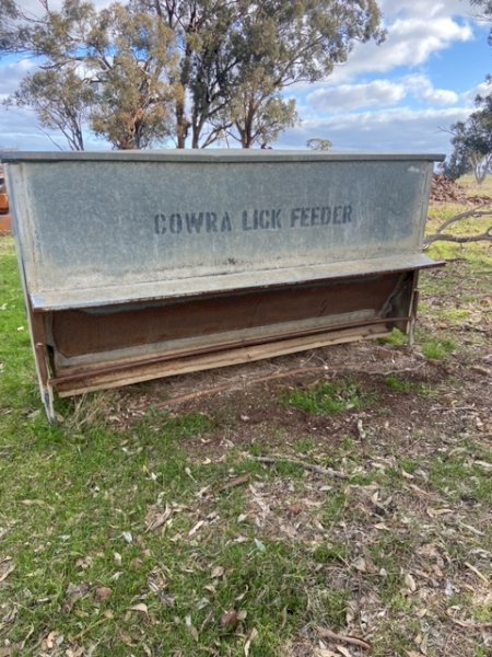 Under Auction - (A249) 1MT Cowra Lick Feeder 