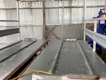 Slide Away Square Bale Feed Out Trailer