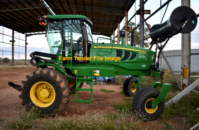 2017 John Deere W155 Swather & 40 ft head