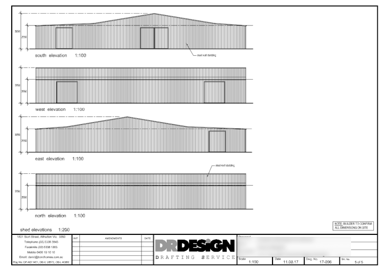 45m x 45m Shed