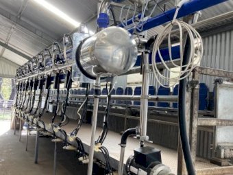 2016 De Laval 24 Place Goat Dairy Machinery & Stand Complete Setup