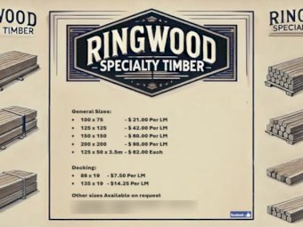 Rough sawn timber