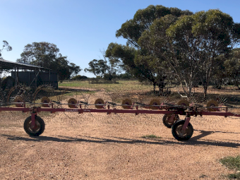 Tonutti In-line Hay Rake