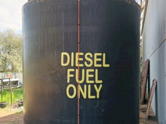 16,500lt Thick Black Poly Diesel Tank