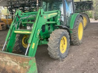 John Deere 6430 Tractor with John Deere 653 loader