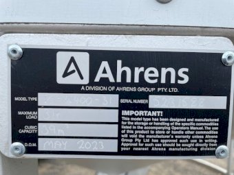 2023 Ahrens Combi Field Bins 31t fert rated
