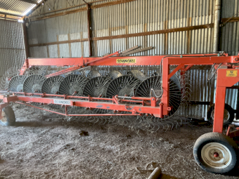 Schinckel 14 Wheel V Rake