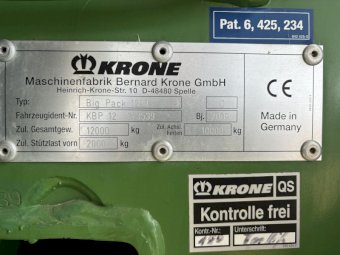 *Price Reduced* 2009 Krone Big Pack 1290 XC Baler