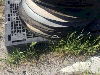 Heavy Silage Covers Tyre Sidewalls