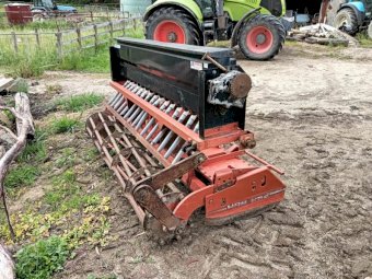 Kuhn HRB 252 Power Harrow with Aitchison 16 run seeder