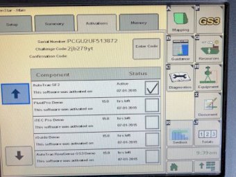 JD 2630 Green Star 3 screen.