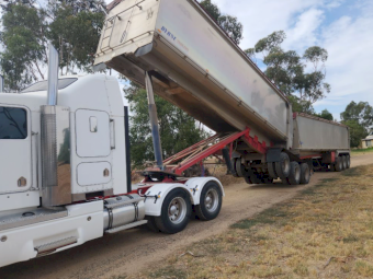 1998 Byrne Aluminum TOA B Double Tipper Trailers