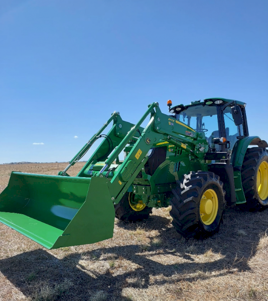 Brand New John Deere 6140M Tractor with 643RC Front End Loader (Won in raffle)
