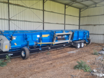 2021 Shelbourne Stripper Front XCV32 & Mercon Engineering Trailer
