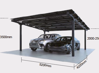 Dual Solar Carport - Shade and Power in One! (Vela Modular Design - Double)