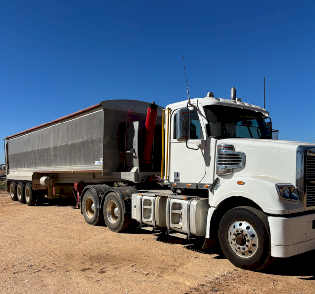 2017 Freightliner Coronado 114 Prime Mover with 2019 Tefco TOA Tipper Trailer