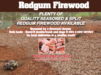 Quality Seasoned and Split Redgum Firewood