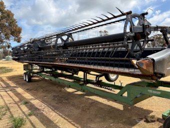 2003 John Deere 9760 STS Header With Macdon FD70 Front And Trailer