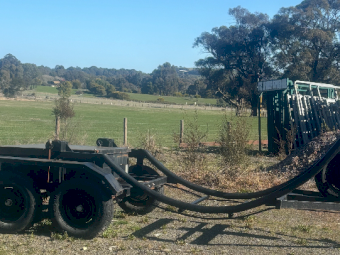 Tank and Poly Pipe Trailer
