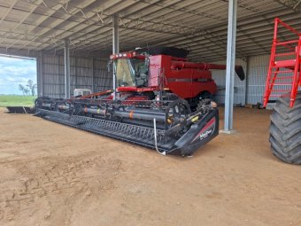 2013 Case IH 8230 Header with 40ft MacDon Draper Front