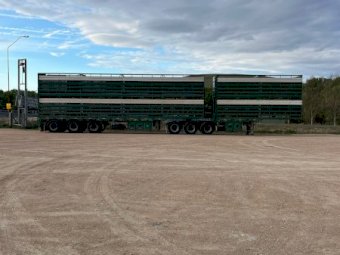 2007 Dickinson B-Double Stock Crate Trailer
