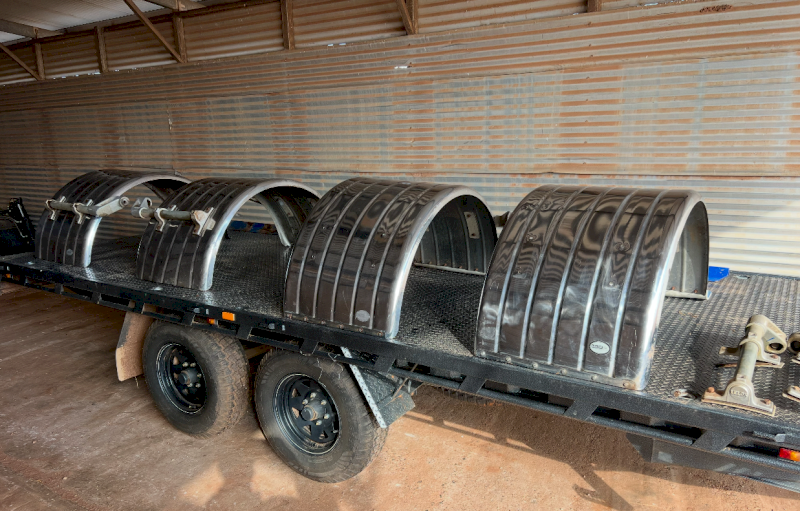 4 x Chrome Mudguards with Brackets