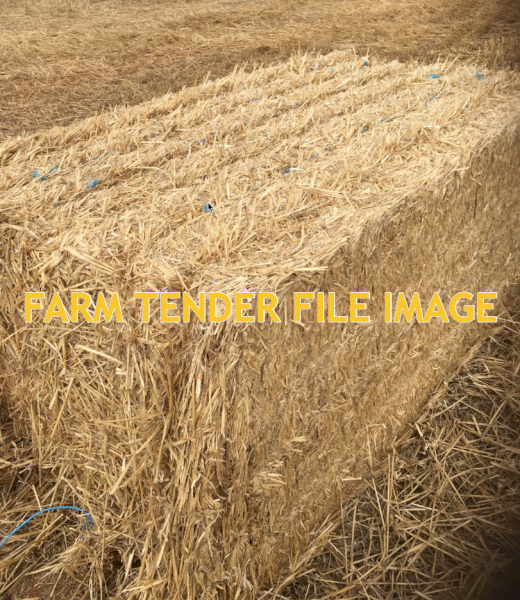 500mt Wheaten Straw 500kg 8x4x3 Bales