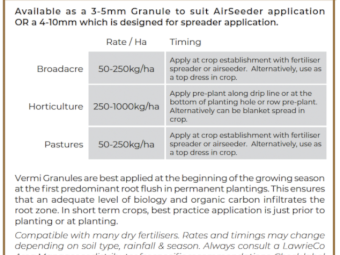 Vermi Granule - Granulated worm castings - 3-5mm granule