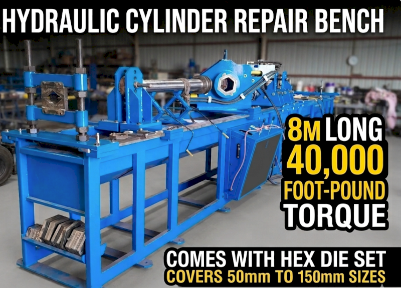 New 8m Makeith Industries Hydraulic Cylinder Repair Bench weekly rental 