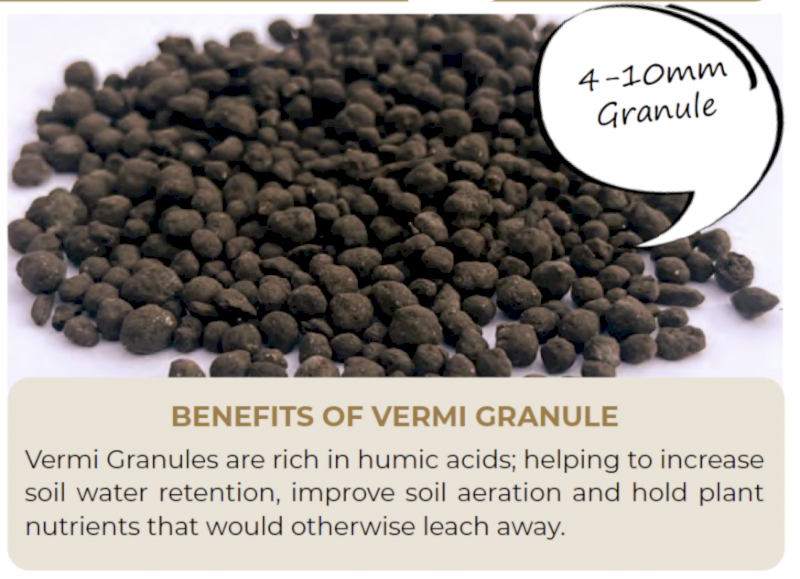 **Hot offer** Vermi Granule - Granulated worm castings - 4-10mm granule