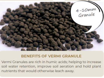 **Hot offer** Vermi Granule - Granulated worm castings - 4-10mm granule