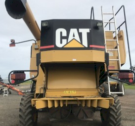 CAT Lexion 460R Header with Front and Trailer