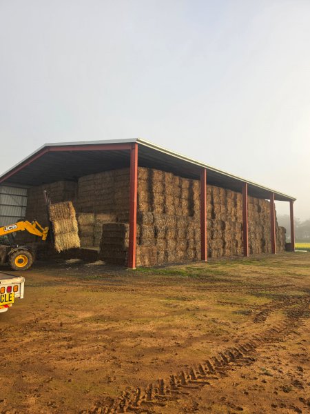 500mt Wheaten Hay 660kg 8x4x3 Bales