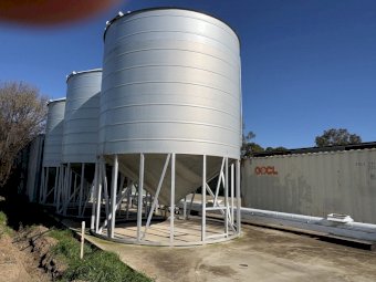 3 x Jaeschke 55 tonne Fertiliser Silos with Conveyors