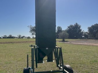 Magik Kleener 2000 Grain Cleaner on Trailer