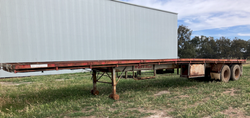 40ft McGrath Flat Top Bogie Farm Trailer